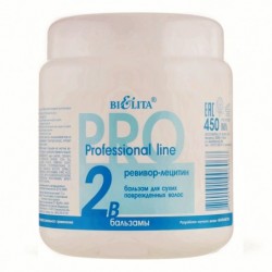 Бальзам для сухих поврежденных волос Ревивор Лицетин Профессиональная линия Белита 2b