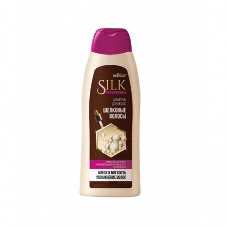 Шампунь Шелковые волосы Белита Silk протеин для мягкости и блеска волос