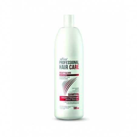 Глубоко очищающий шампунь Professional hair care Белита для всех типов волос с молочной кислотой