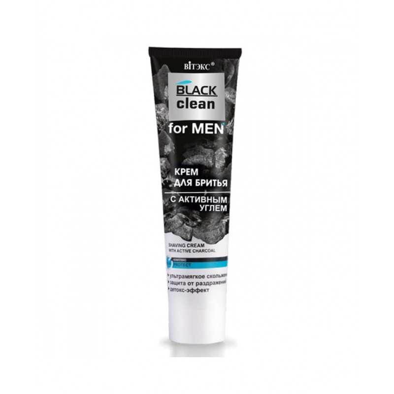 Крем для бритья с активированным углем Витекс Black Clean for Men