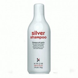 Профессиональный шампунь против желтизны волос Krom Silver Shampoo