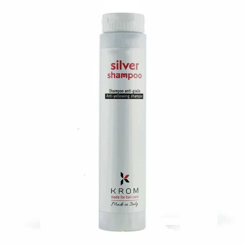 Шампунь для обесцвеченных волос Krom Silver Shampoo
