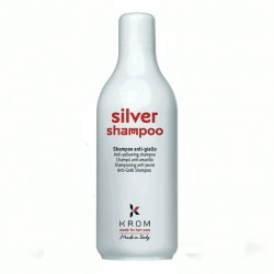 Профессиональный шампунь против желтизны волос Krom Silver Shampoo