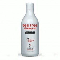 Профессиональный очищающий шампунь Krom Tea Tree Shampoo