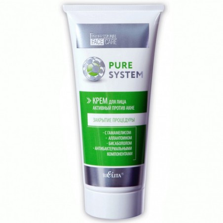 Активный крем для лица против акне Pure System Белита